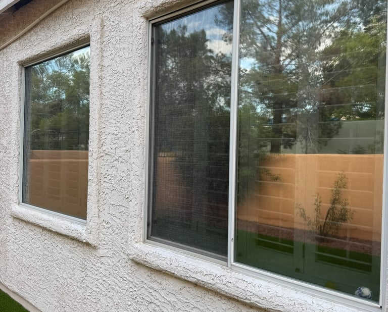 Windows without solar screens