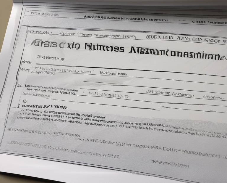 Close-up of hands filling out vehicle import paperwork with a car visible through the window.