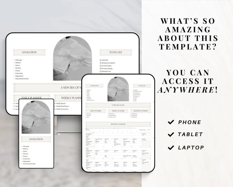 Notion planner 2025-2026, Notion ipad template, dashbord