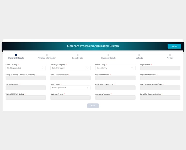 Automated onboarding cross border payments