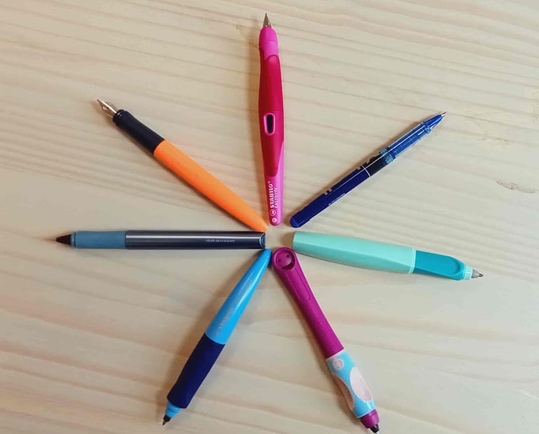 Infos pratiques exemples de stylos à essayer au cabinet