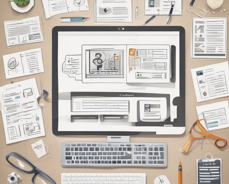 A sleek and modern website design showcasing a professional layout.