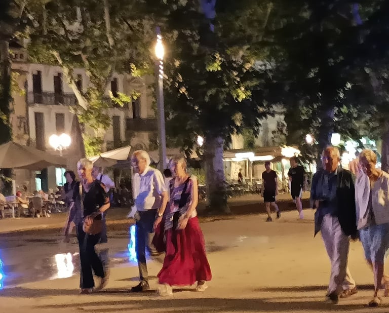 Concert goers return.
