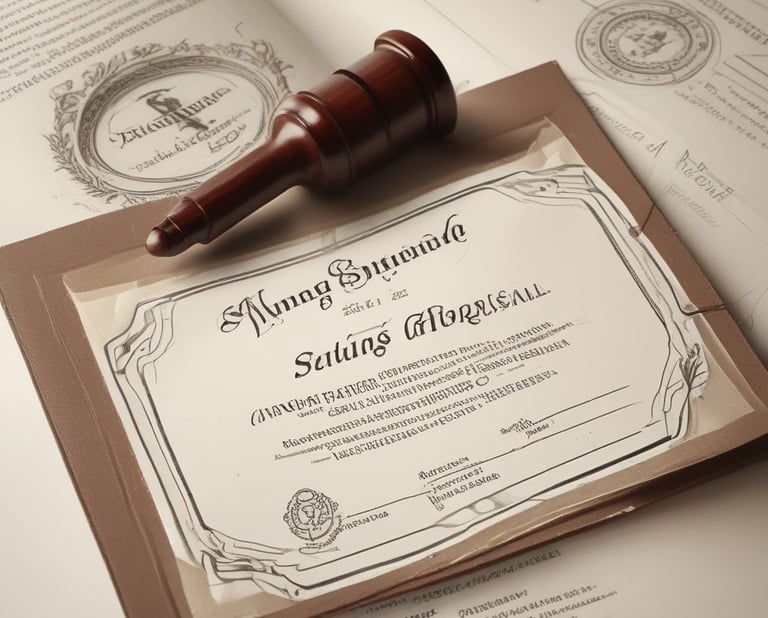 A person in a dark suit is holding a phone to their ear, standing near a bright, illuminated board displaying text in Japanese. The setting appears to be urban and dimly lit, suggesting it is nighttime. The orange and red glow from the board contrasts with the dark surroundings.