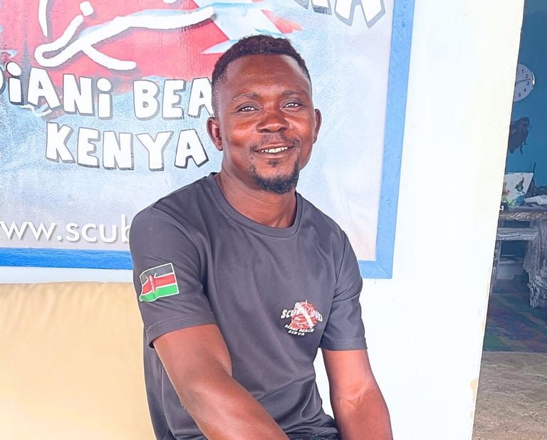 Scuba duka staff Kassim Dive master and guide