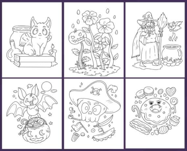 halloween coloring book
