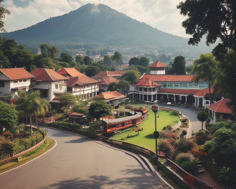 Cultural dance performance in traditional Balinese costume