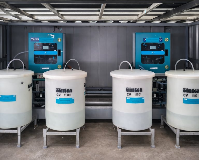 Automatic chemical dosing system for cooling tower water treatment