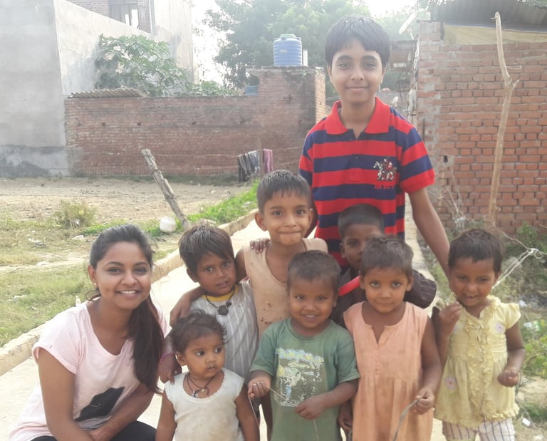 a group of children posing for a picture