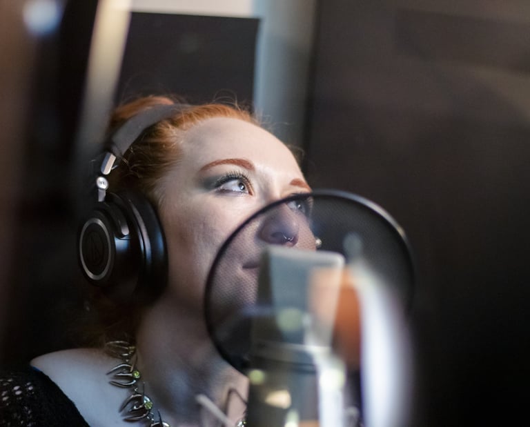 Recording session at Summit Sound Studios Vancouver