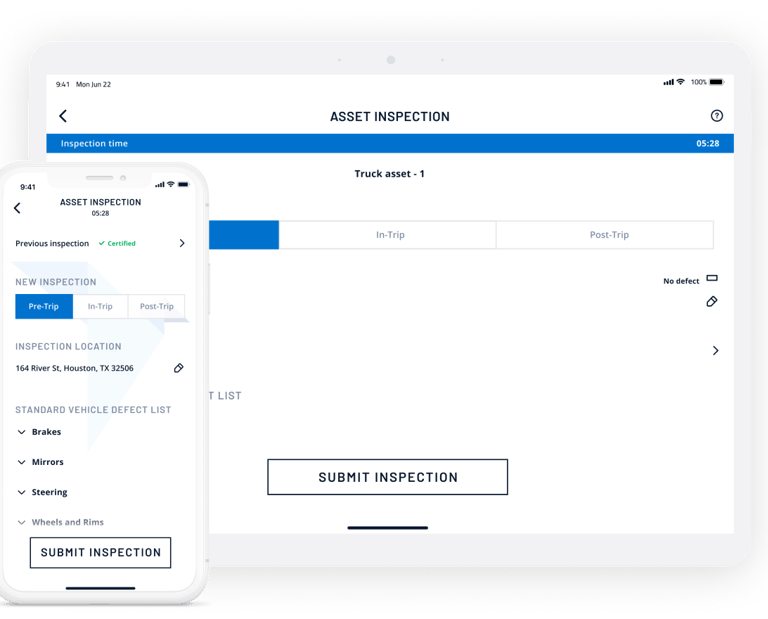 Photos shows inspection checklist for ORIGOInspect