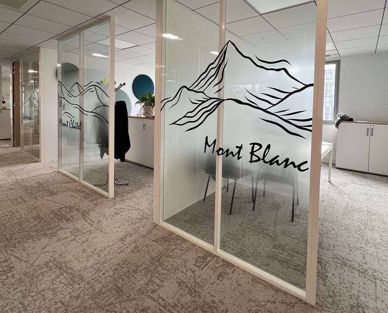 Vitrophanie dépoli dégradé