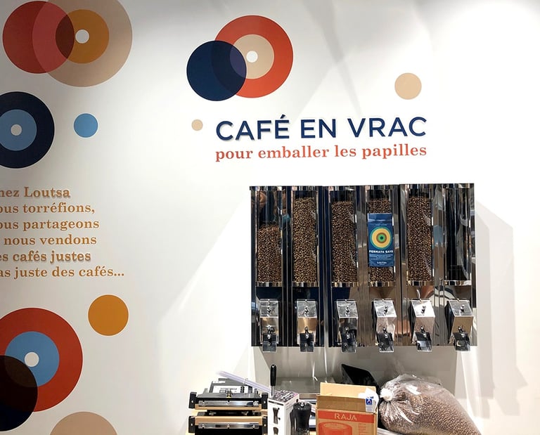 Signalétique adhésif et lettres relief