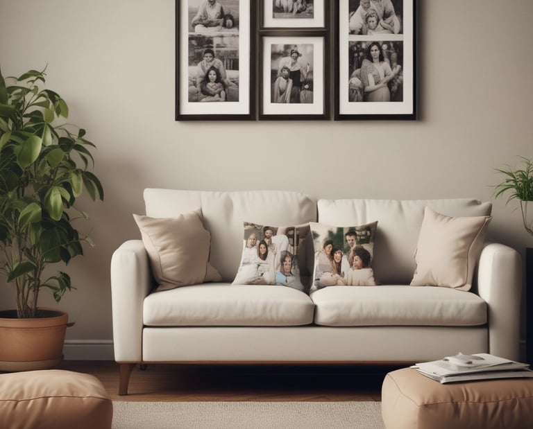 A vibrant collage showing personalized gifts, fashion items, and home decor from the online store.