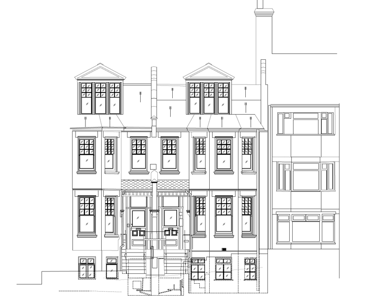 2D elevations survey plan