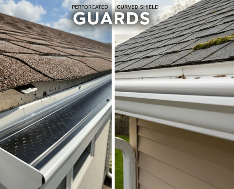 Gutter guard installation preventing leaves and debris in Durham NC