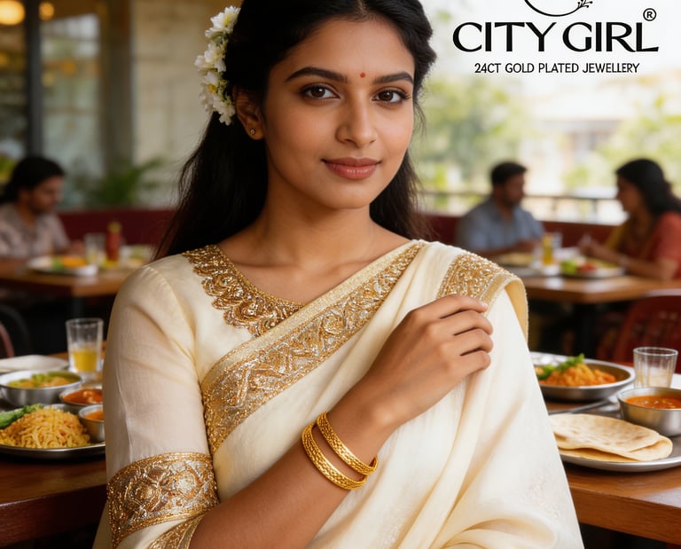 Anti-tarnish 18K gold plated daily wear bangles — designer bangles by City Girl Jewellery