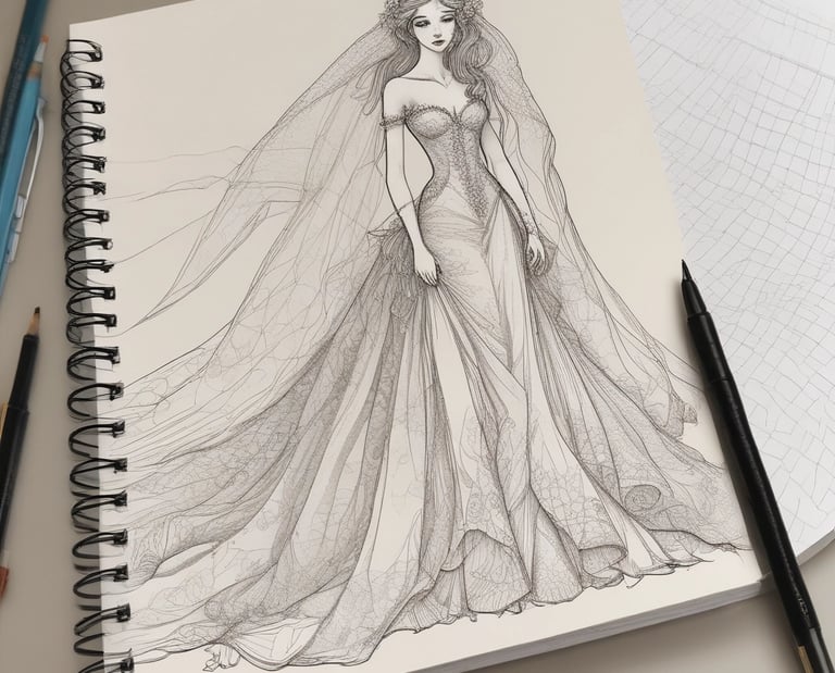 Chic evening dress displayed on a vintage mannequin with warm lighting.