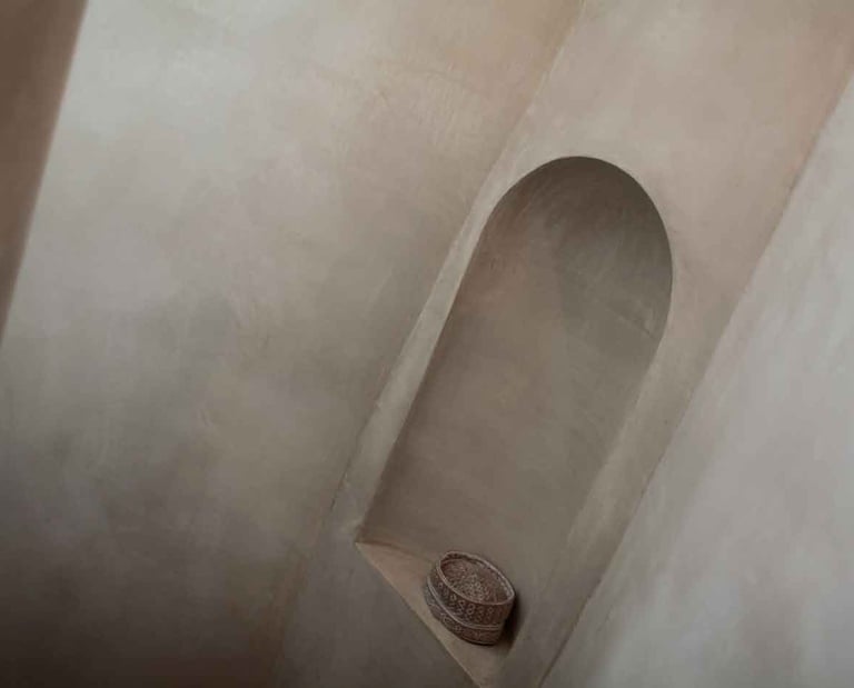 couloir tadelakt marmorino