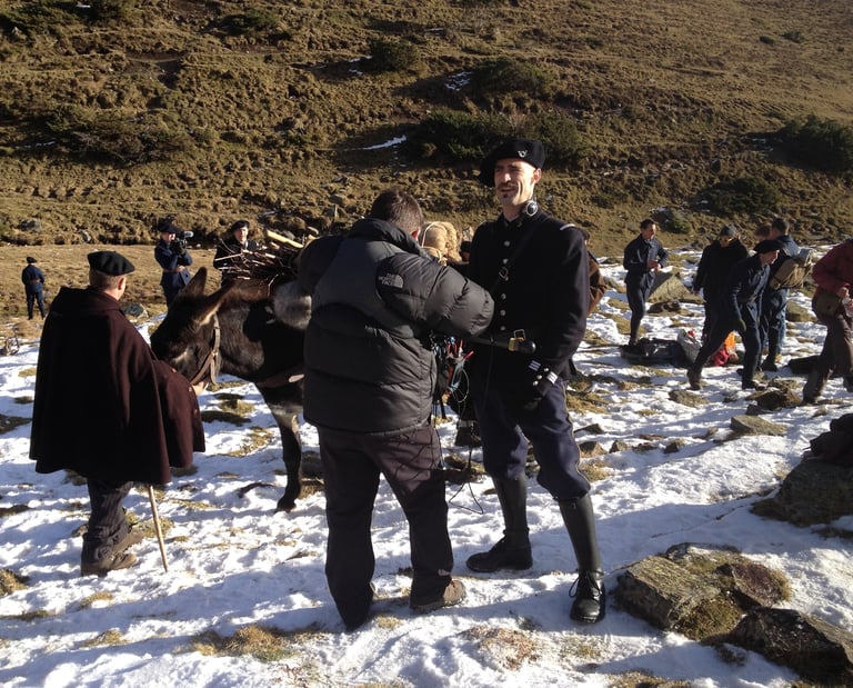 Tournage du documentaire L'épopée du pic Pic du Midi Pyrénéees France