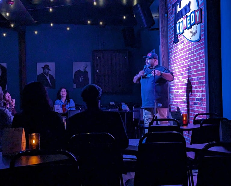 Joke Daddy on stage at Tacoma Comedy Club