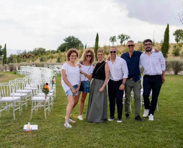 Team at a wedding curated by Francesco Luxury Travels Villas Weddings Honeymoon