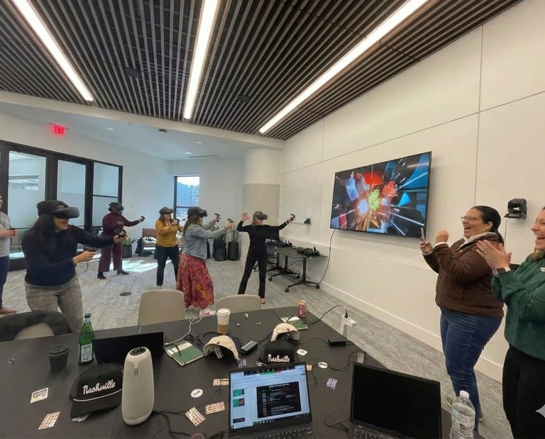 Team building en realidad virtual en la oficina