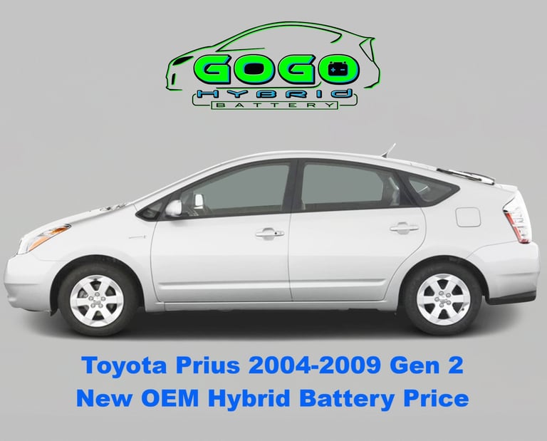 Prius 2004 2005 2006 2007 2008 2009 gen 2 new oem hybrid battery replacement GoGoHybridBattery.com 