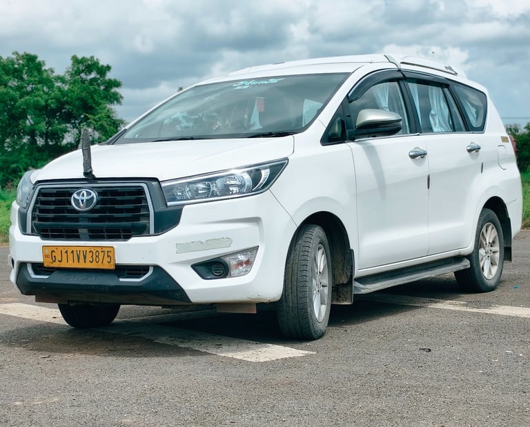 Toyota Innova Crysta taxi for Gir Gujarat car rental services