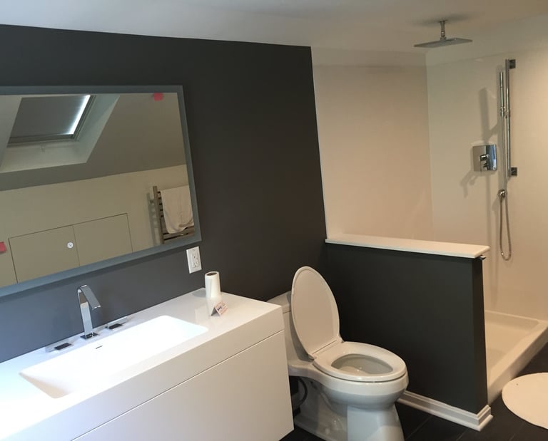 Bathroom upgrade heated tile floor