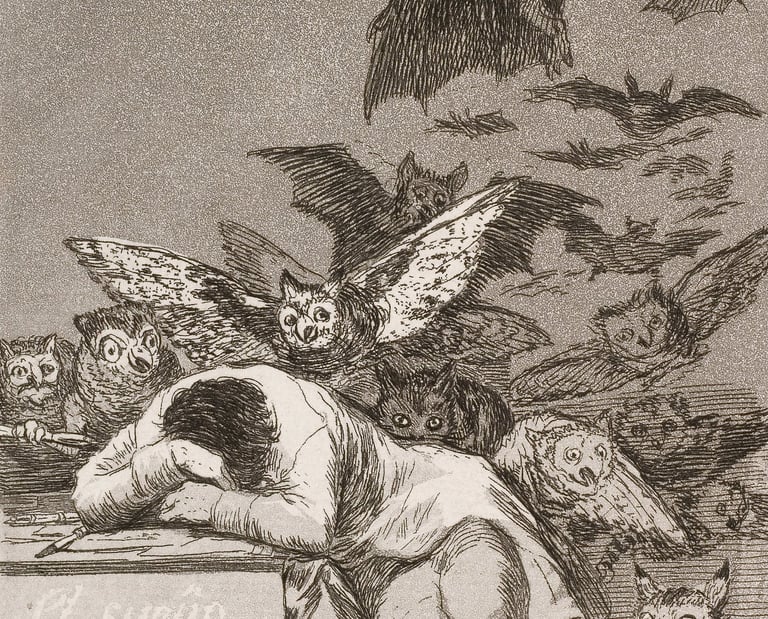 Il sonno della ragione produce mostri (1797-99) - Francisco Goya