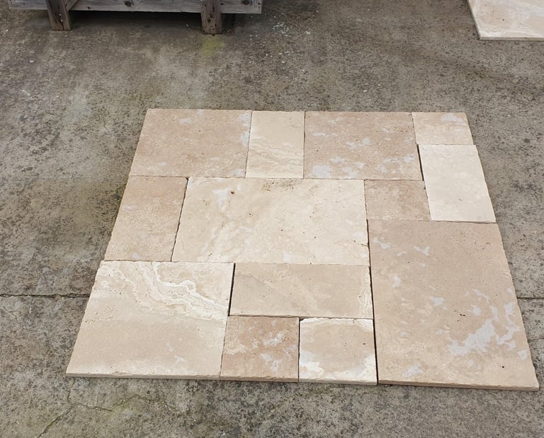 Italian French Pattern Travertine Tiles
