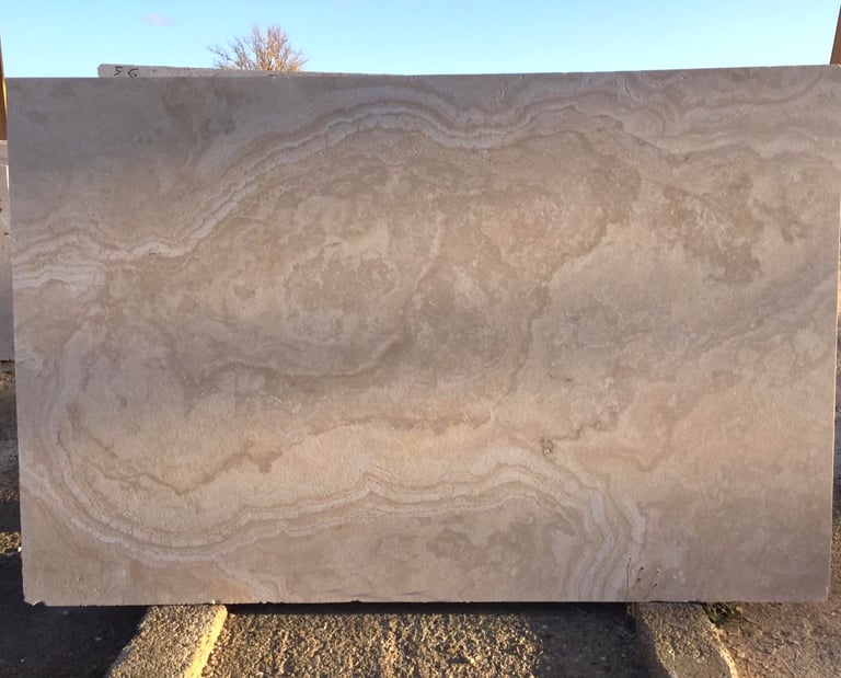 Brown Travertine Slab