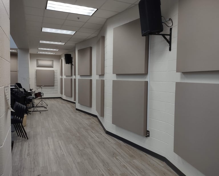 a room with a television and a television