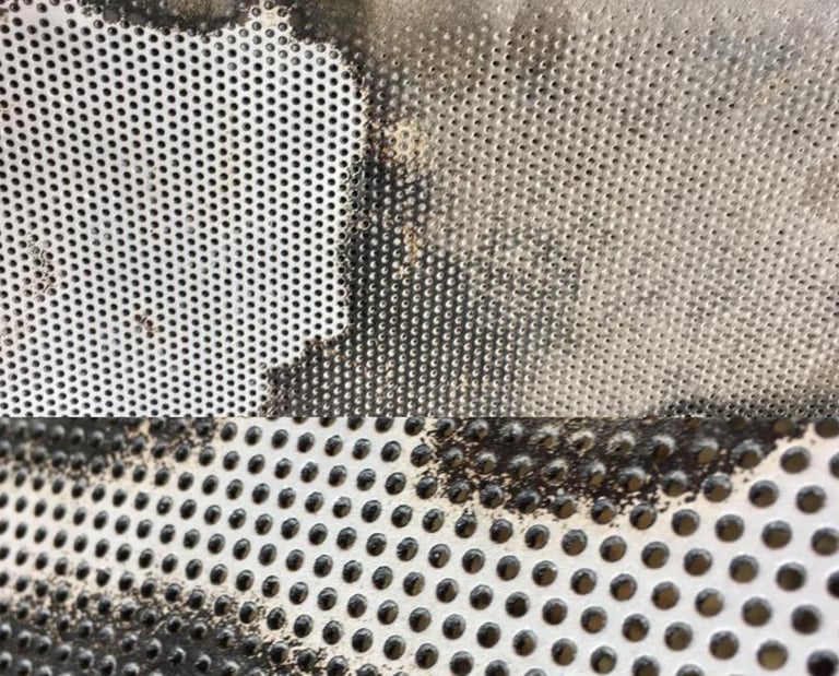 Limpieza segura y ecológica en industria alimentaria, eliminando residuos orgánicos y garantizando superficies higiénicas sin