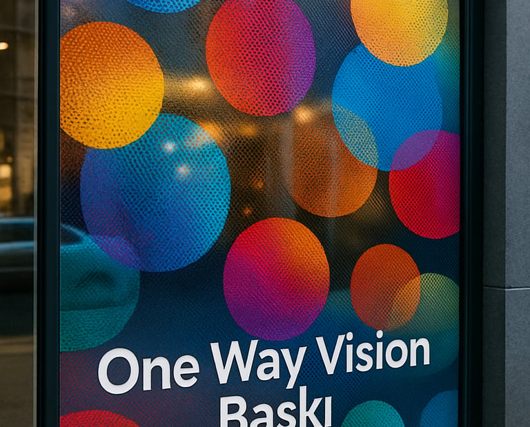 one way vision baskı