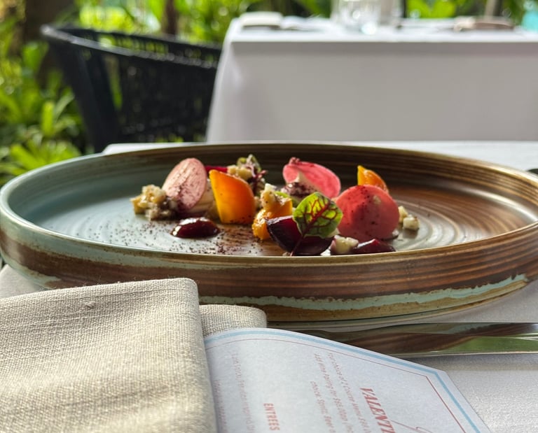 beets textures with pickled red beets