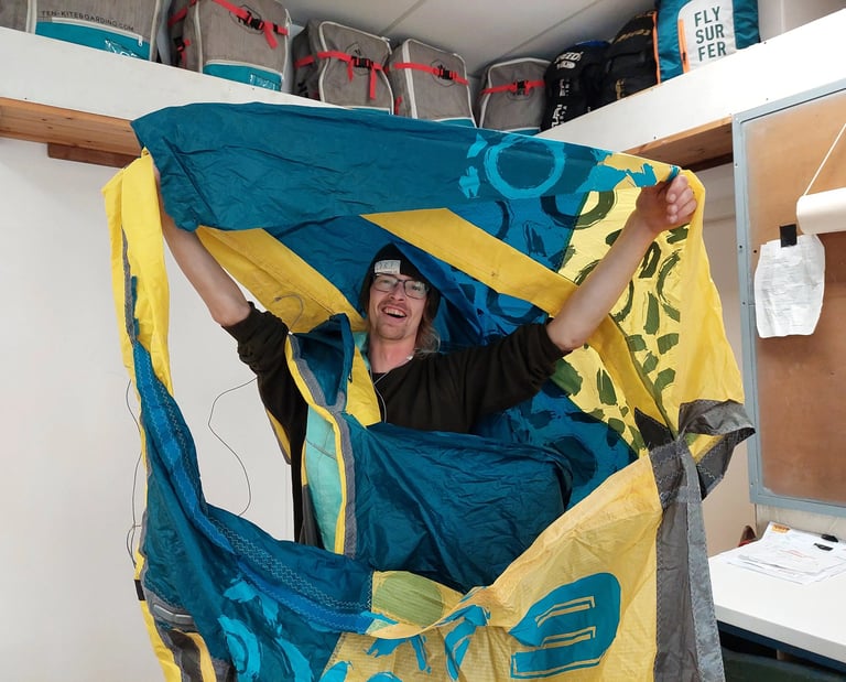 Kite schadeherstel bij Sisu Repair