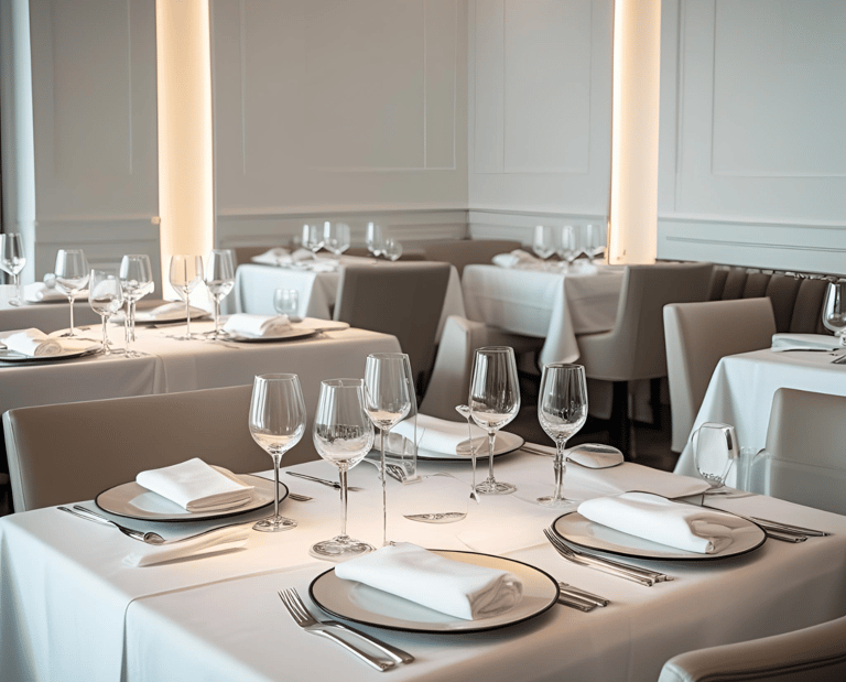 Restaurante limpio y organizado