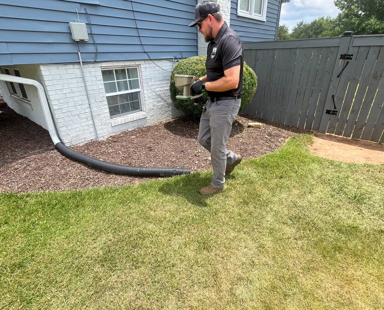 Tlc Upstate Lawn & Pest Control Spreading Granular bait