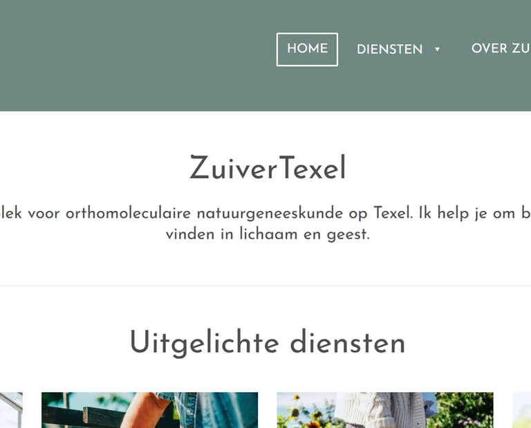 De website van ZuiverTexel