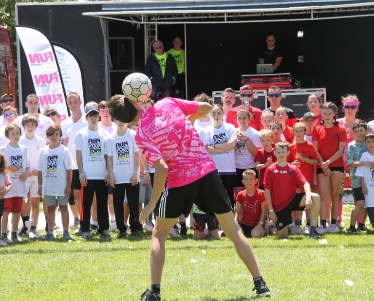 Animation de football freestyle