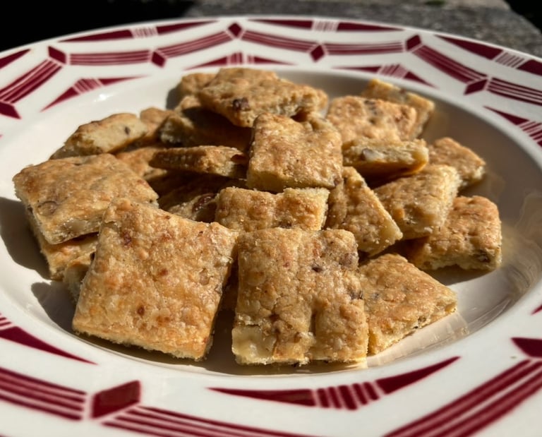 Apéro'noix - sablés noix ail cantal - biscuiterie de l'apothicaire