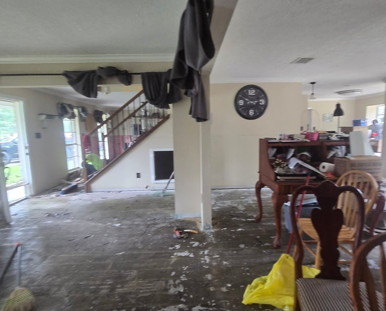Flood damaged home conroe tx
