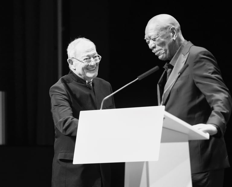 Morgan Freeman & Benoit Allemane