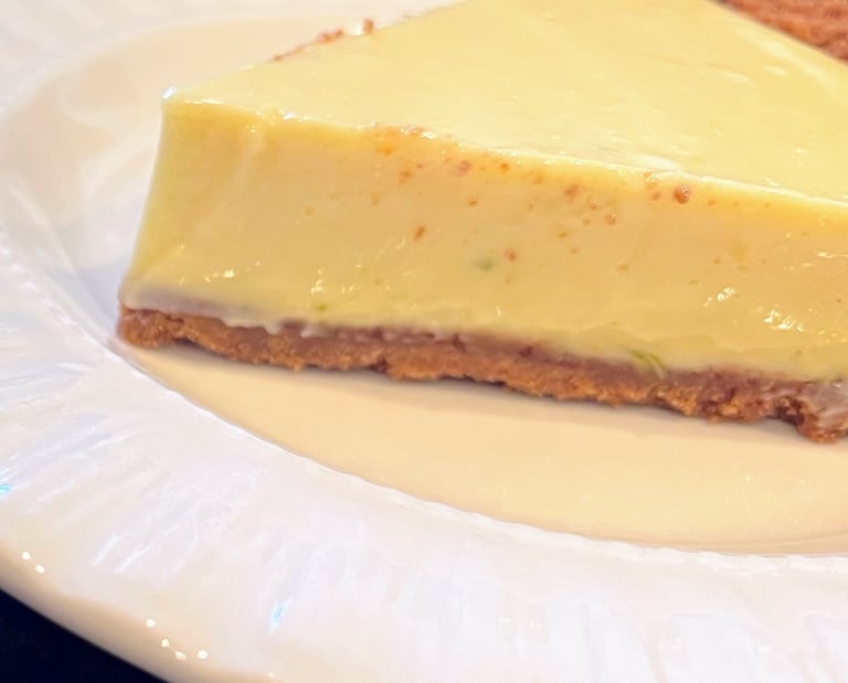 slice of key lime pie