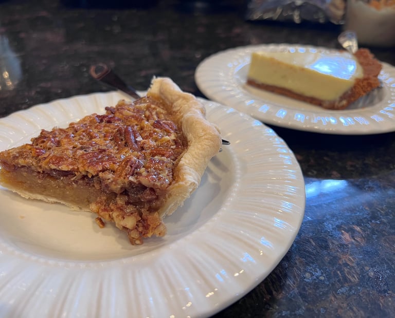 slice of pecan pie