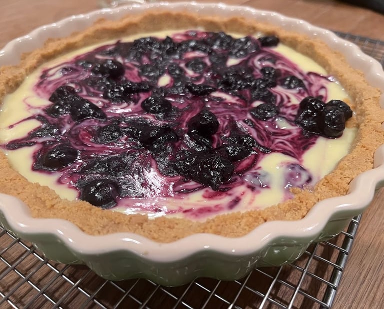 lemon blueberry tart