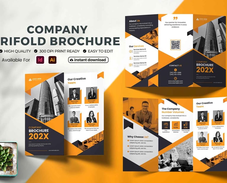 Custom printed Brochures and Pamphlets for events