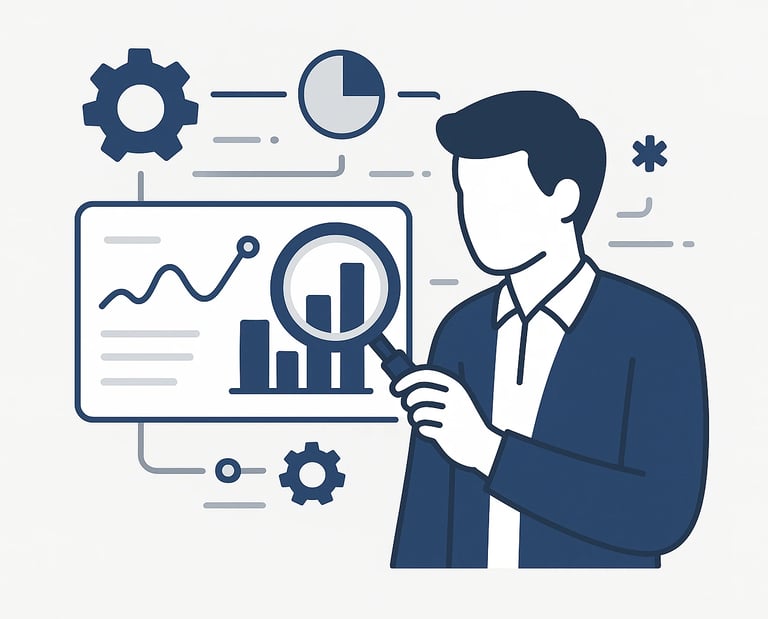 Business process analysis and performance measurement to identify improvement opportunities